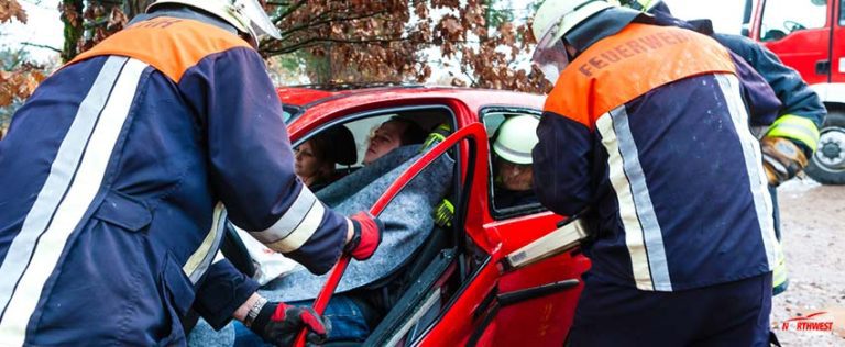 NCC-accident in the middle of the road